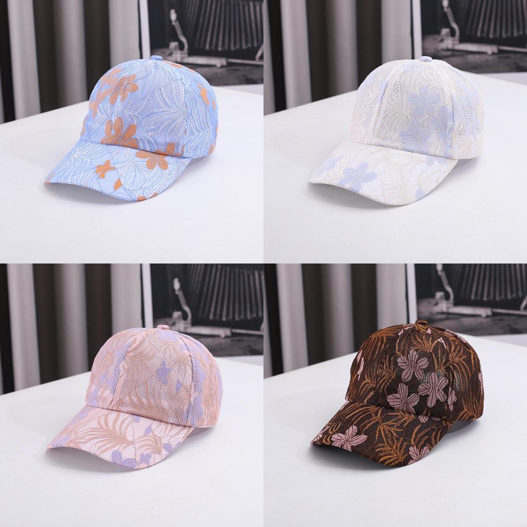 Womens Vintage Baseball Cap With Lace Embellishments For Outdoor Sun Protection