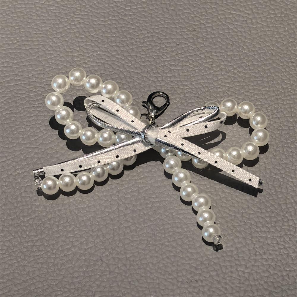1 PCS New Plaid Flower Bowknot Pearl Shoe Clip High-End Accessory Vintage Fabric for Women and Girls Sneakers Flat Shoes Charms