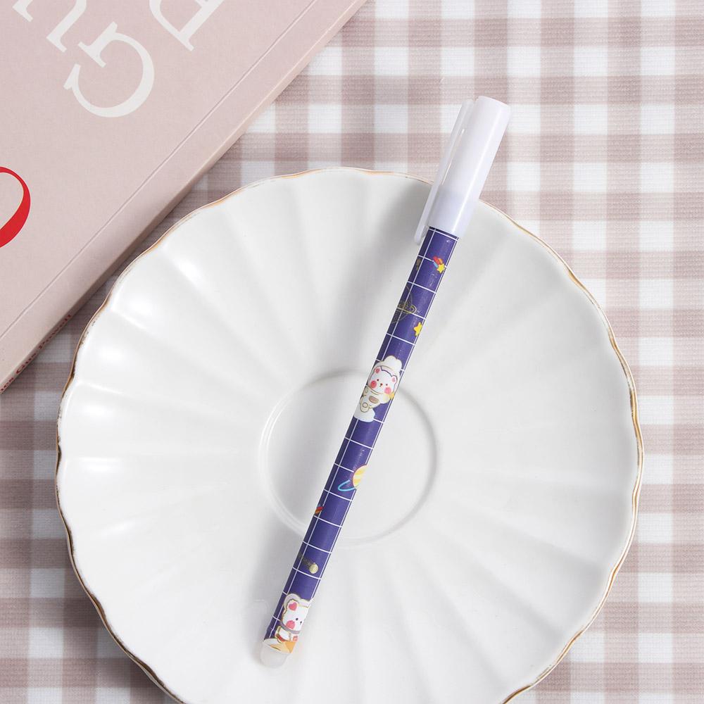 Washable Handle 0.5mm Press Pen Cartoons Erasable Pen Student Pen Neutral Erasable Pen Gel Pens