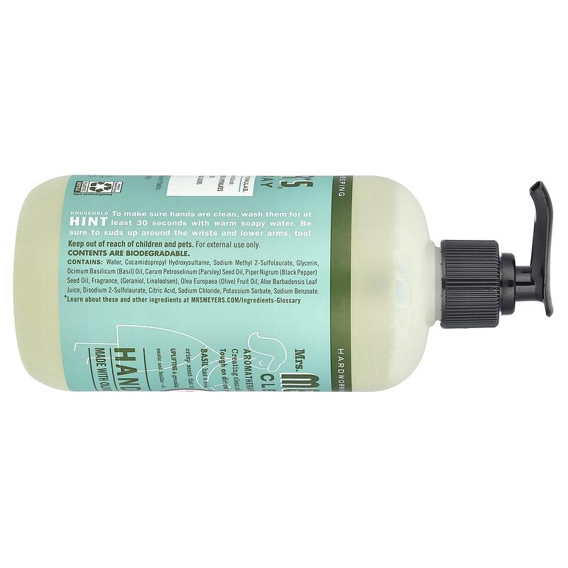 Hand Soap, Basil Scent, 12.5 Fl Oz (370 Ml)