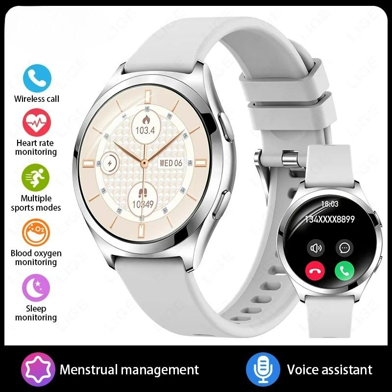 2026 NewSmart Watch Woman AMOLED HDScreen Custom Dial Fashion Ladies Smartwatch Always Show Time Bluetooth Call Wristwatch