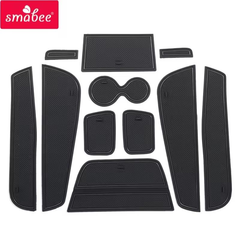 for RENAULT Captur 2013 - 2016 Anti-Slip Gate Slot Pad Cup Holder Coaster Door Groove Mats Car Sticker Car Interior Accessories