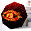 1pz Ombrello Automatico Robusto a 8 Stecche, Ombrello Manchester United Manchester City, Stampato Digitalmente, Ombrello Pieghevole per Uso Esterno in Movimento