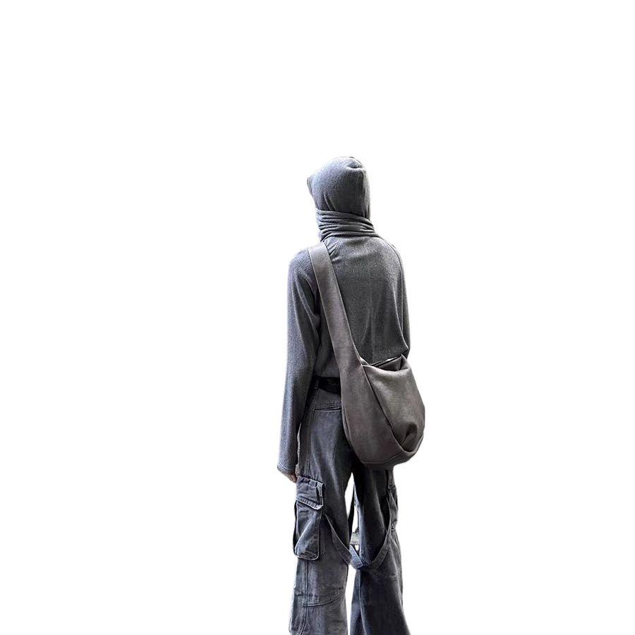 Washed mottled crossbody pleated leather stray bag factory direct sales source factory starting from one piece