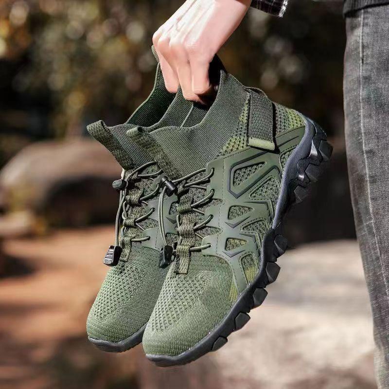 Autumn men's new hiking shoes high-top outdoor hiking breathable creek walking shoes mesh quick-drying sandals casual shoes