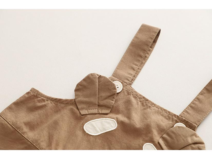 Kids' Summer Cartoon Casual Two-Piece Suspender Short Sleeves Suit