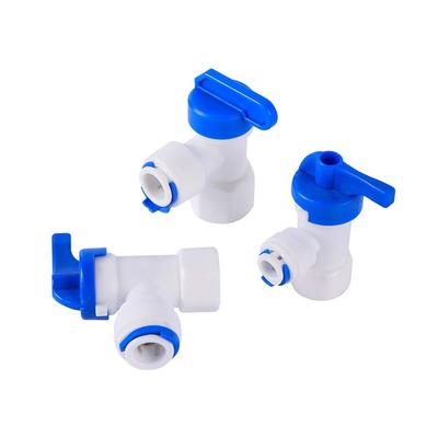 1Pcs Water Straight Plastic Ball Valve Male Female Thread 1/4" 3/8" Male 1/2" Female Reveser Hose Quick Connector