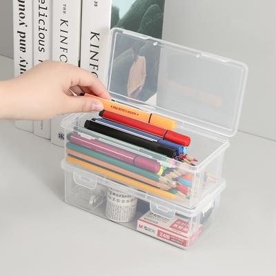 1PC Transparent Pencil Case Sketch Plastic Pencil Case Storage Case Art Student Pencil Case Large Capacity Toolbox
