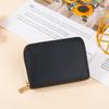 RFID anti-theft brush organ card bag, male and female card holder, card bag, multi-function zipper driver's license bag, small wallet.