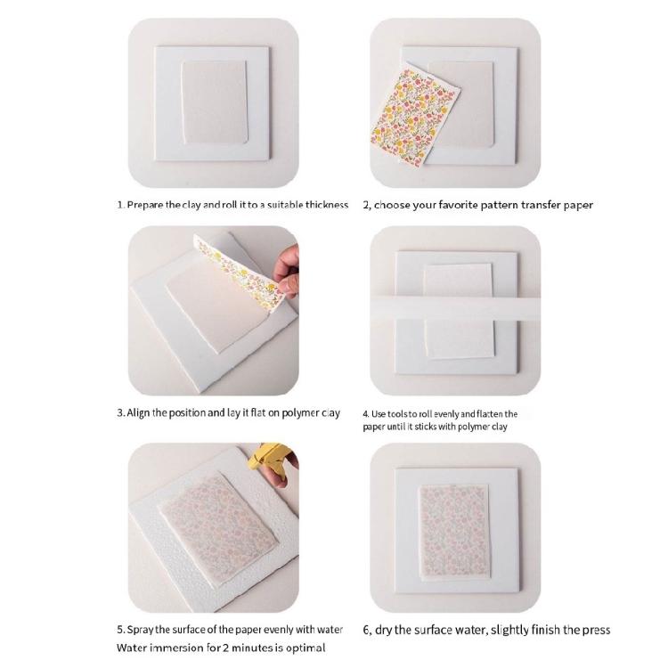 Halloween Water Soluble Stickers, Clay Transfer Paper Water Soluble Clay Transfer Sheet for Clay Earrings Jewelry Making