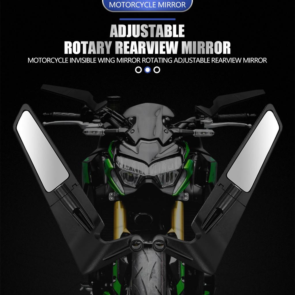 Motorcycle Mirrors Wind Wing Side Rearview Rotate Adjustable Mirrors For Honda YAMAHA MT07 BMW KTM Kawasaki DUKE Accessories