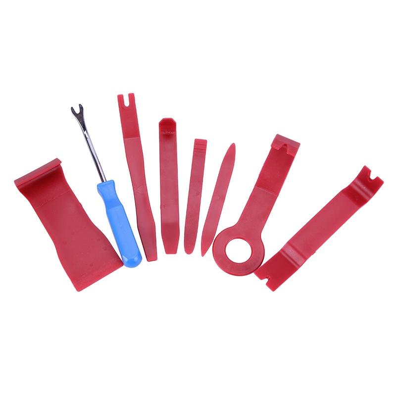 8 PCS Hard Plastic Auto Radio Panel Clip Panel Trim Dashboard Removal Opening Tool Set DIY Auto Repar