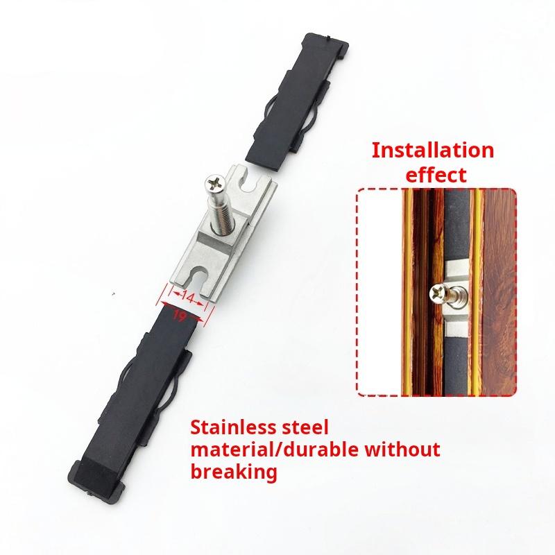 Aluminum Alloy Kitchen Balcony Sliding Buckle Lock Seat Screw Sliding Window Lock Seat Lock Nail Accessories