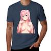 Zero Two Tshirt Large Size Short Sleeve Tshirt