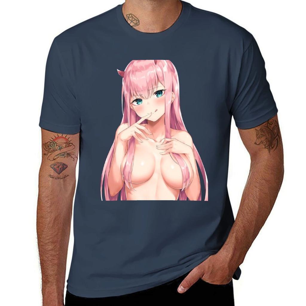 Zero Two Tshirt Large Size Short Sleeve Tshirt