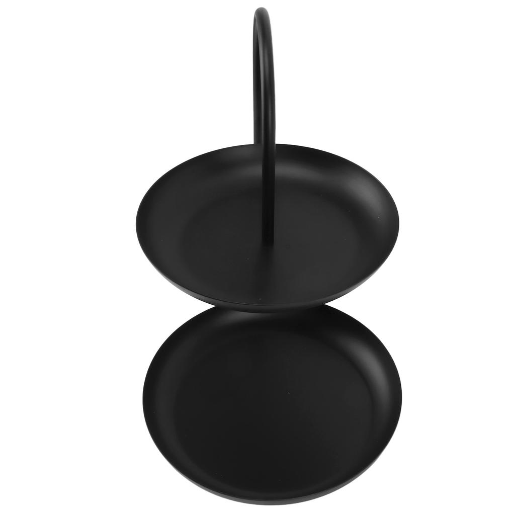 Dessert Rack Fruit Stand Round 2 Tier Iron Display Holder for Party Wedding Birthday Home
