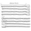 20pcs 10pcs 6cm Stainless Steel Extension Chain Extended Connector Tail Chain for Bracelet Necklace DIY Jewelry Making Findings