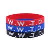 1 Pezzo Braccialetti in Gomma WWJD Colorati What Would Jesus Do Braccialetti in Silicone Per Uomini Donne Bomboniere Festa Cristiana Gesù WWJD