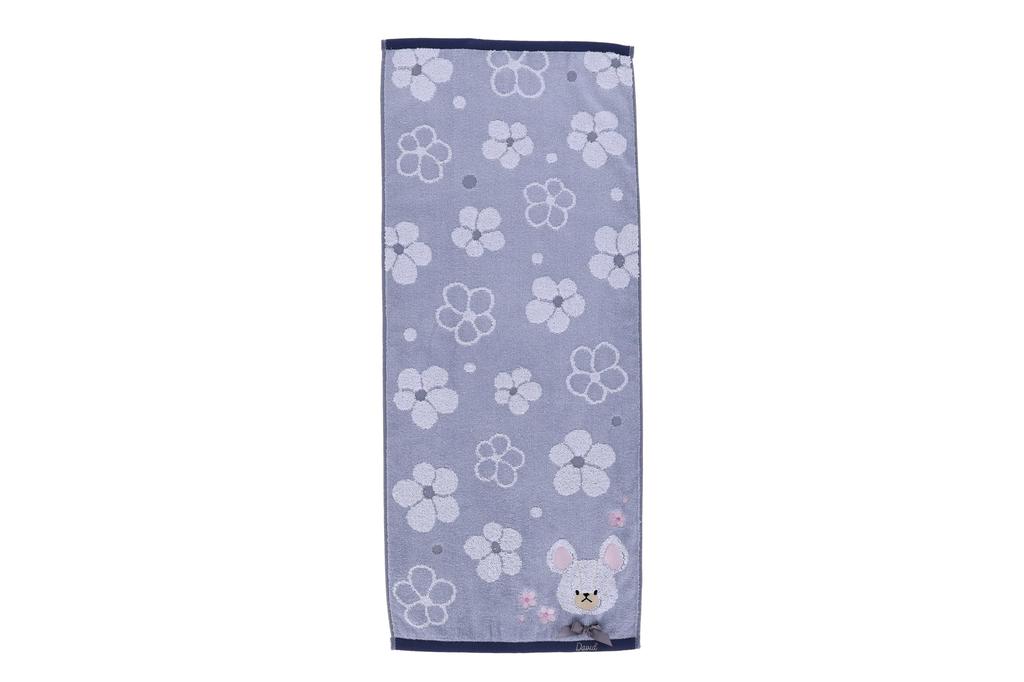 Marushin Face Flower Street Jackie Bear Long Cotton Face Bath 4335028400 Towel, "The Bears' School" David, School, Towel, Towel,