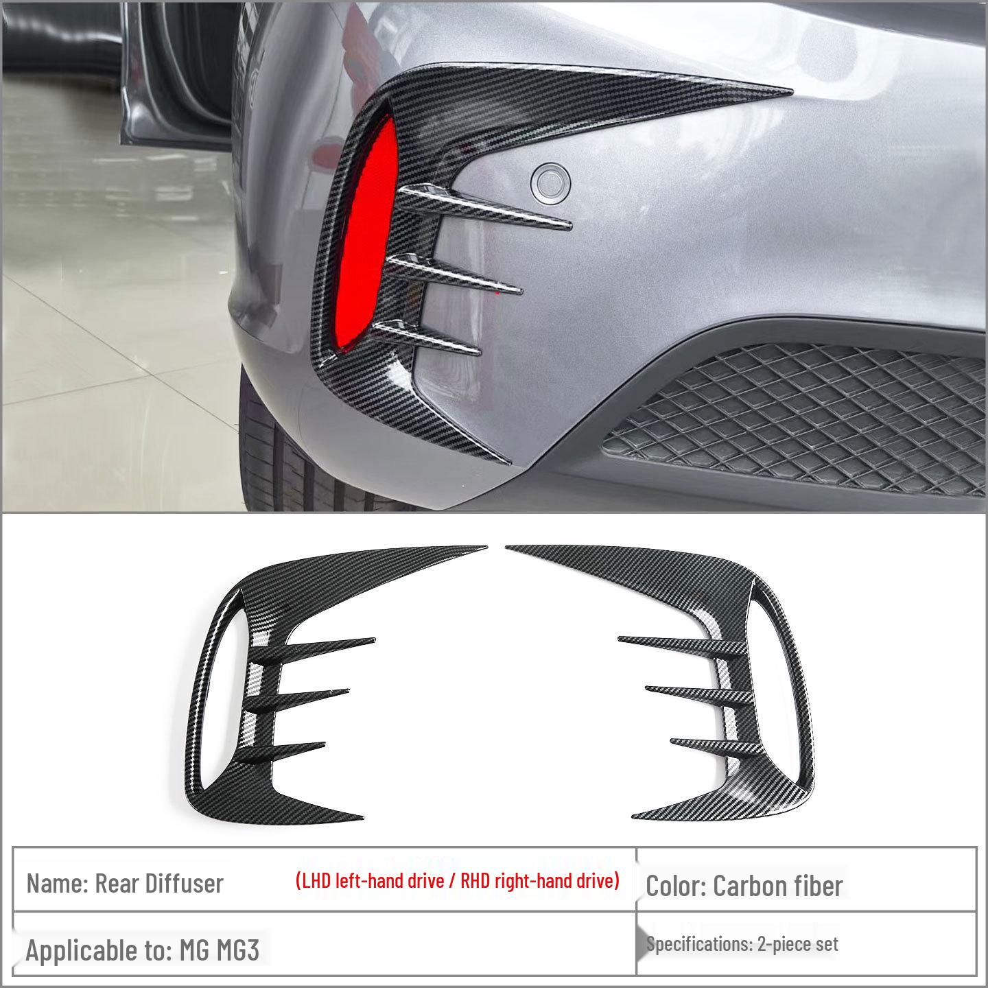 2024 MG3 Rear Window Deflector & Fog Light Trim Accessory