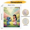 Disney Lilo & Stitch Flower Oil Paint Art Painting Kit Home Wall Decor Handmade Gift DIY Canvas Craft Modern Living Room Wall Art Set