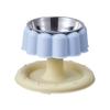 Elevated Stainless Steel Cats Feeding Bowl with Antislip Base Detachable for Comfortable Necks Support and Easy Cleaning