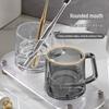 YIXI Glass Mouthwash Cup Set with Tray