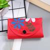Folding Grocery Bag Reusable Large Capacity Shopping Bag Machine Washable Multi-purpose Flower Print Handbag Tote with Snap Button