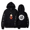 Dragon Ball Anime Hoodie Sweatshirt Teens Men Long Sleeve Fleece Lined Pullover Casual Streetwear