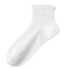 Women’s Lightweight Seamless Ankle Socks with Lace Trim Breathable Sweat Absorbing Odor Resistant Solid Short Socks