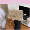 Stylish Women's Small Square Bag In Black White Khaki Rose Pink Or Brown For Daily Use