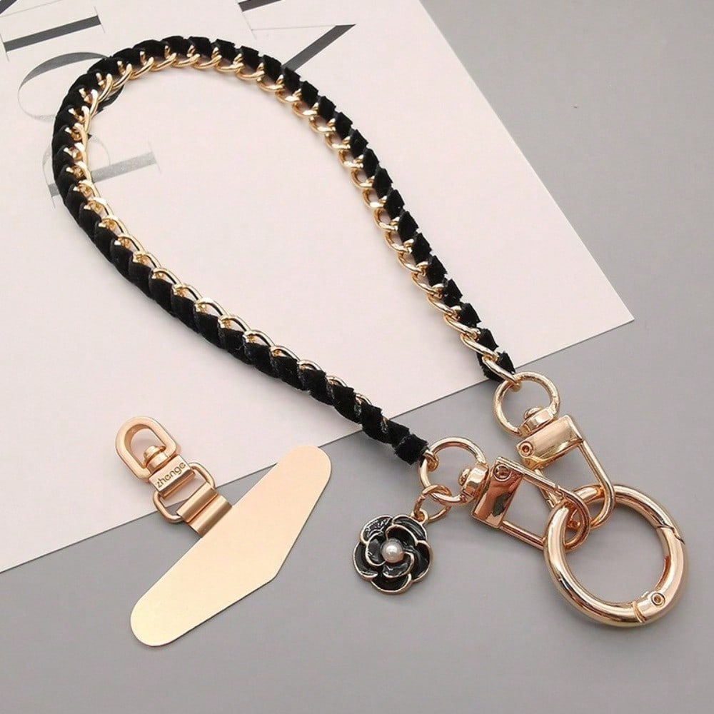 Bracelet, Mobile Phone Lanyard, Women's Chain, Wrist Rope, Short Round Buckle, Strong.