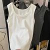 Klein bretelvest dames buitenkleding basis binnenhoes borst brede schouderband yogatop Amerikaans vest zonder borstkussen