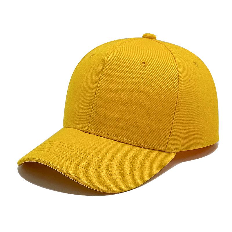 Six-piece Hair Green Solid Color Baseball Cap for Men and Women Baseball Caps Sun Protection