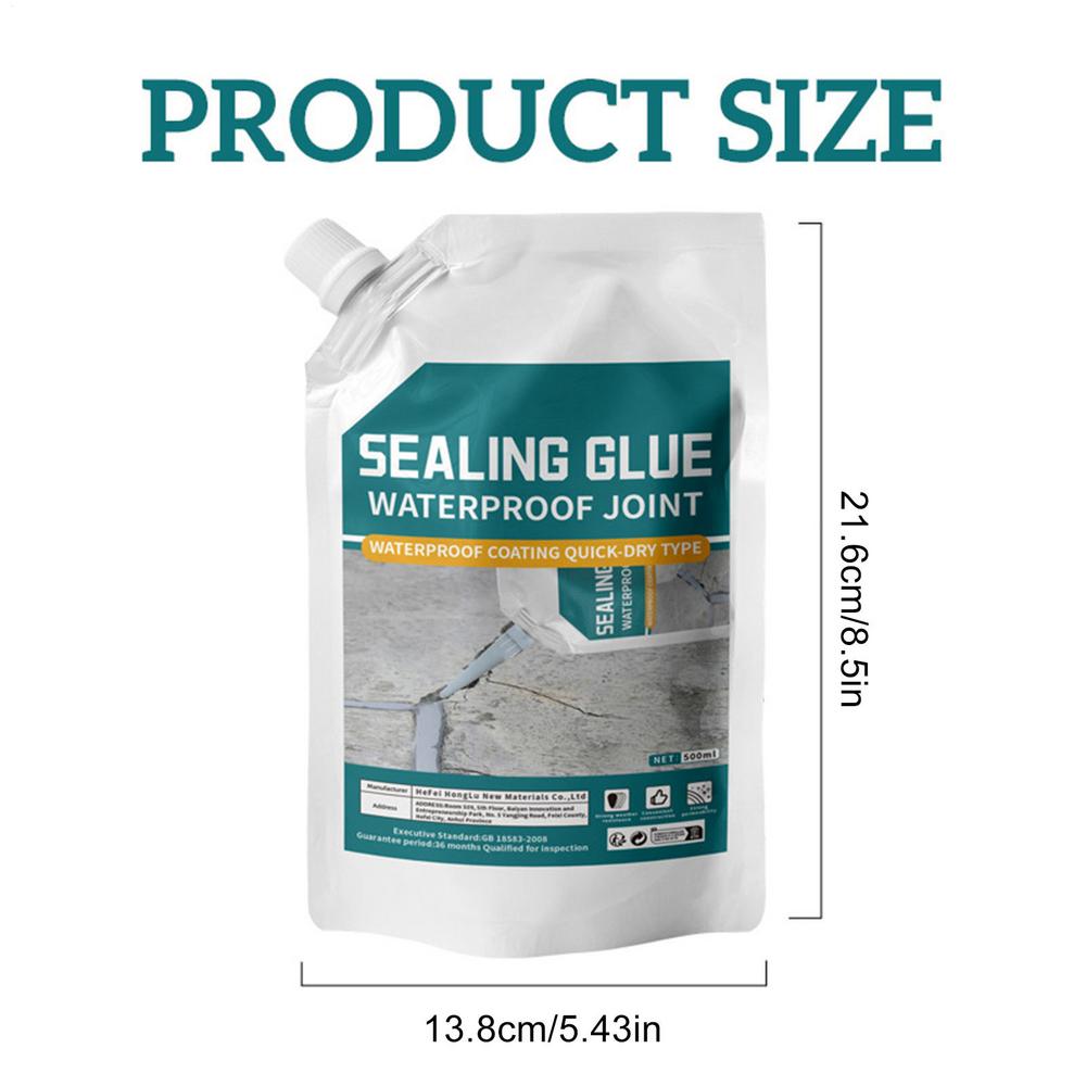 500ml Waterproof Sealant Roof Floor Caulk Glue for Concrete Joint Filling Sealants Penetrating Adhesive for Shower Room Wall