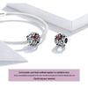 Trädgårdsfe S925 Sterling Silver Nyckelpiga Pärlor DIY Armband SCC1641