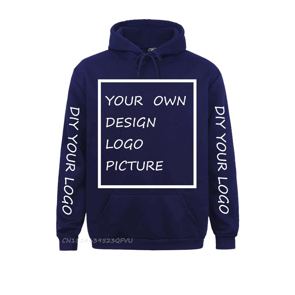 Diy YOUR OWN DESIGN Hoodie Men Women Long Sleeve Pullover Hoodie Camisa LOGO DIY02 Hoodies