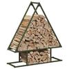 VidaXL Firewood Rack Olive Green 80x25x90 Cm, Fireplace Log Holder, Log Holder, Log Rack 864318