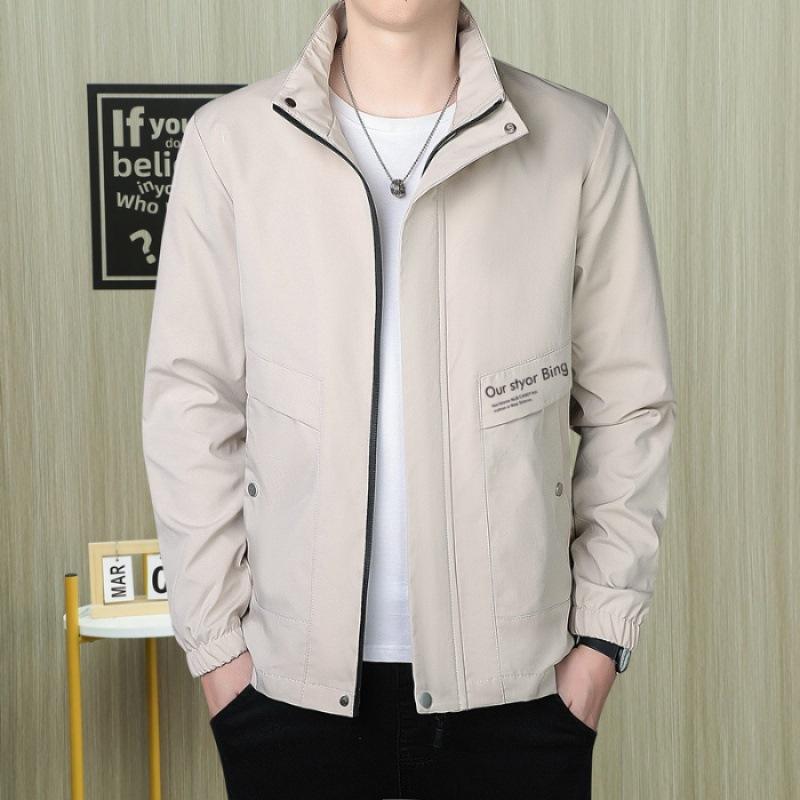 Jacket Men's Spring and Autumn Versatile Outer Wear Long-sleeved Tops Men's Loose Casual Jacket