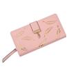 Women's Wallet Hollow Leaf Wallet Wallet Two Fold Zipper Long Card Bag Clutch