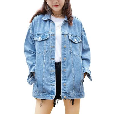 Women Denim Jacket Ladies Casual Slim Plus Size Windbreaker Woman