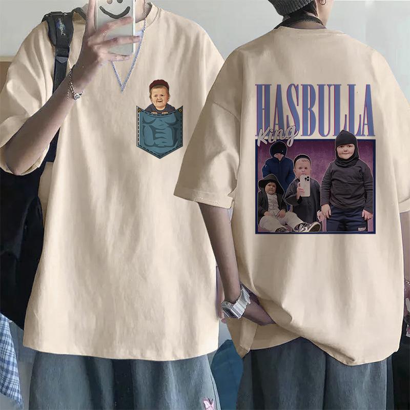 Men Women Fighting Hasbulla EU Size T-shirt Classic Team Hasbulla T Shirt Hip Hop Graphic Shirt Tops Manga T Shirt Streetwear