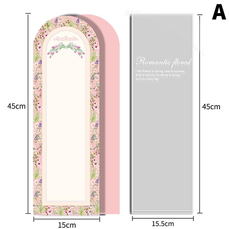 

10 шт Прозорі пакети для упаковки троянд Пластиковий пакет для квіткового букета Пакувальний папір для букета Один прямий пакет Упаковка для квітів