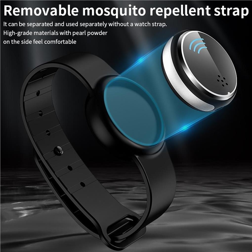 Silicone Mosquito Repellent Wristband Ultrasonic USB Charging Waterproof Electronic Bracelet Outdoor Anti-Mosquito Watch