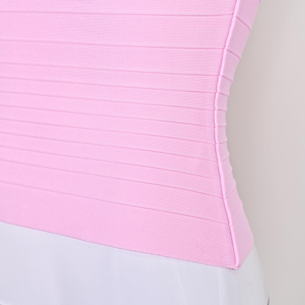 Yi Zhi Lian Women's European & American Strappy Ribbed Bandage Tank Top - Slimming, Sexy, Backless, Stretchy, Versatile Resort Wear