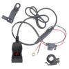 Kit de Port USB pour Moto 12V 24V Adaptateur SAE vers USB sur Moto Chargeurs Rapides USB Type C Étanche Prise de Courant