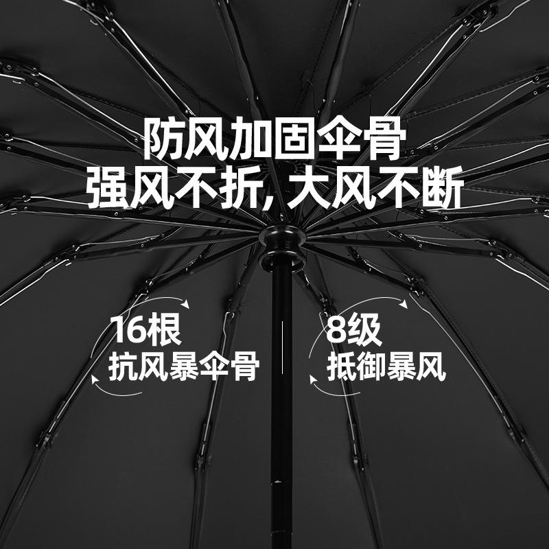 The Umbrella Is Automatically Thickened and Enlarged, and the Weather and Rain Folding Sun Umbrella Is Wholesale, and the Oversized Sun Protection