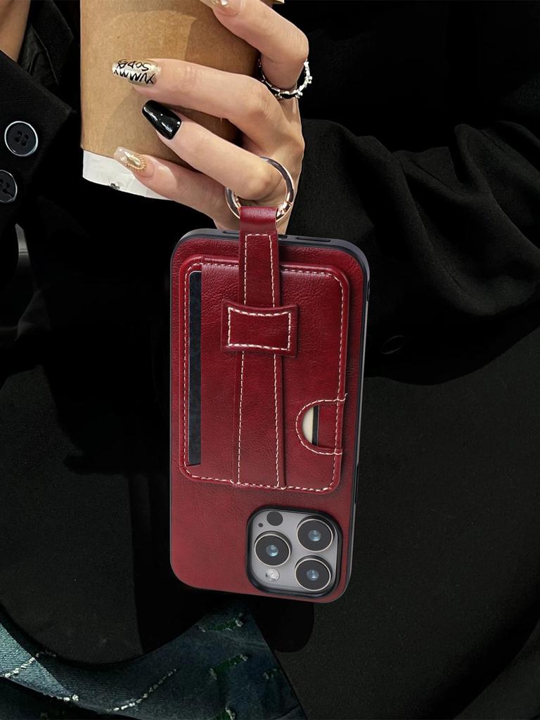 IPhone 17 Pro Hülle mit Umhängeband, Kartenhalter und Geldbörse—Passend für Apple 16 Pro Max, 12 und 14 Modelle