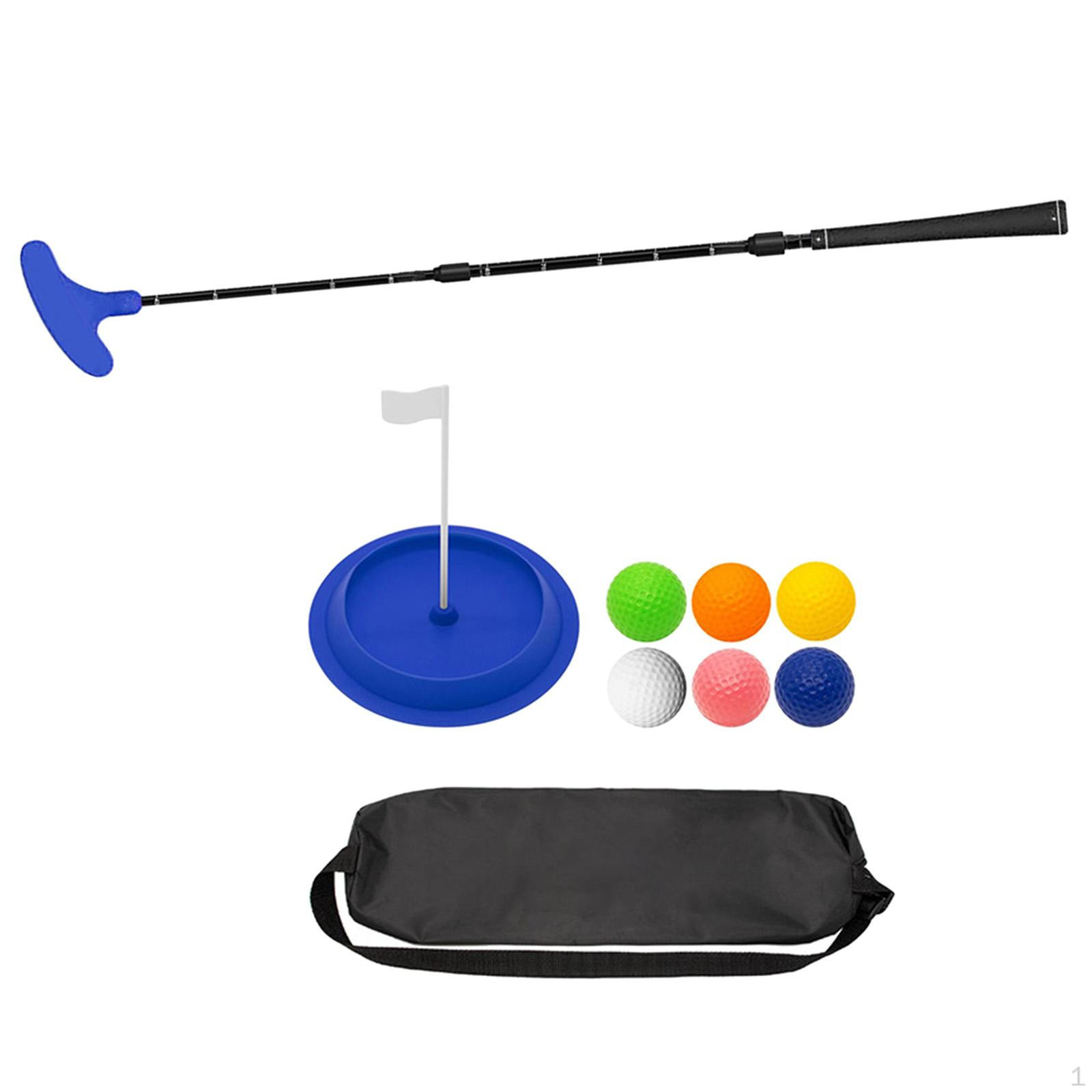 

Клуб для гольфа, клюшка для гольфа с 6 шариками, тренировочное пособие для взрослых и детей синий