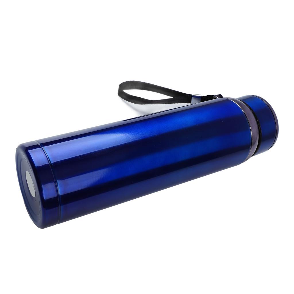 1000ml Insulated Stainless Steel Water Bottle Outdoor Portable Vacuum Water Bottle Blue
